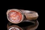 Oud-Romeins Bronzen ring met Ram diepdruk  (Zonder