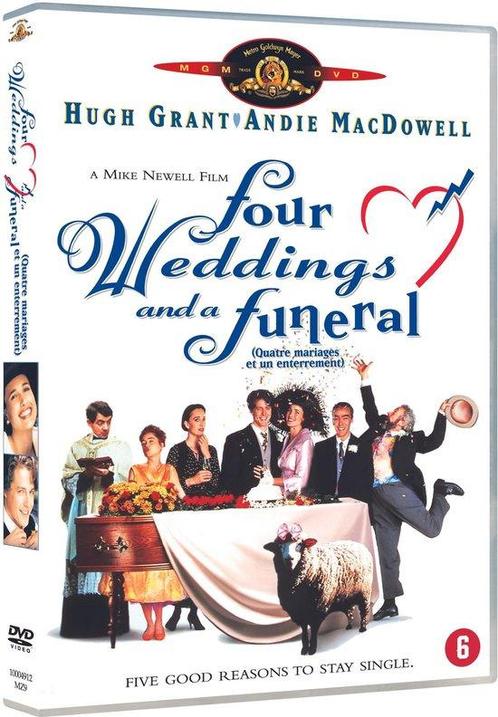 Four weddings and a funeral (dvd tweedehands film), CD & DVD, DVD | Action, Enlèvement ou Envoi