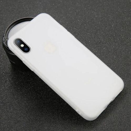 iPhone 8 Plus Ultraslim Silicone Hoesje TPU Case Cover Wit, Télécoms, Téléphonie mobile | Housses, Coques & Façades | Apple iPhone