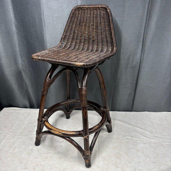 Kruk - Hout, Rattan, Metaal - Barkruk, Antiek en Kunst, Curiosa en Brocante