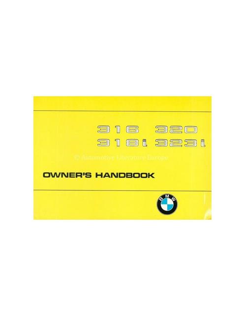 1981 BMW 3 SERIE INSTRUCTIEBOEKJE ENGELS, Autos : Divers, Modes d'emploi & Notices d'utilisation, Enlèvement ou Envoi