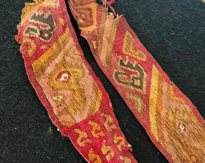 Chancay-cultuur kleurrijk textielpaneel met vogels - Peru -, Collections, Minéraux & Fossiles