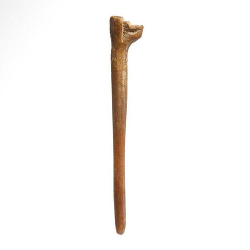 Égypte ancienne Os Pièce de jeu, chacal, Antiek en Kunst, Antiek | Overige Antiek