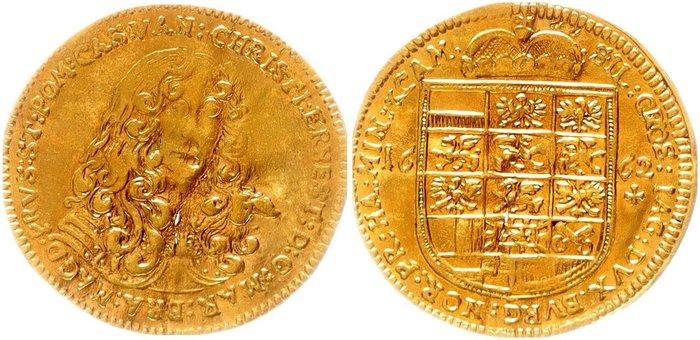 Brandenburg-Bayreuth Christian Ernst 1655-1712. Dukat 1662,, Postzegels en Munten, Munten | Europa | Niet-Euromunten