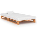 vidaXL Cadre de lit de palette Marron Bois de pin massif