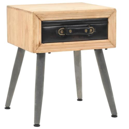 vidaXL Nachtkastje 43x38x50 cm massief vurenhout, Huis en Inrichting, Slaapkamer | Nachtkastjes, Nieuw, Verzenden