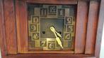 Klok - Art Deco Amsterdamse School -eiken messing -