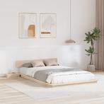 vidaXL Vloerbed met Nachttafels 120x190cm Massief Hout, Verzenden, Nieuw