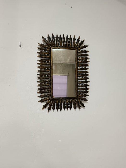 Miroir mural- Miroir du soleil doré - Fonte, Antiquités & Art, Art | Objets design