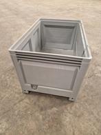 Kunststof palletbox 1200x800x760mm met 1 luik grijs, Ophalen of Verzenden