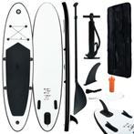 vidaXL Stand Up Paddleboardset opblaasbaar zwart en wit, Sports nautiques & Bateaux, Planche à pagaie, Verzenden