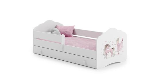 Duurzaam kinderbed met barrière - eenhoorn design - tot 1.., Kinderen en Baby's, Kinderkamer | Bedden, Nieuw, Ophalen of Verzenden