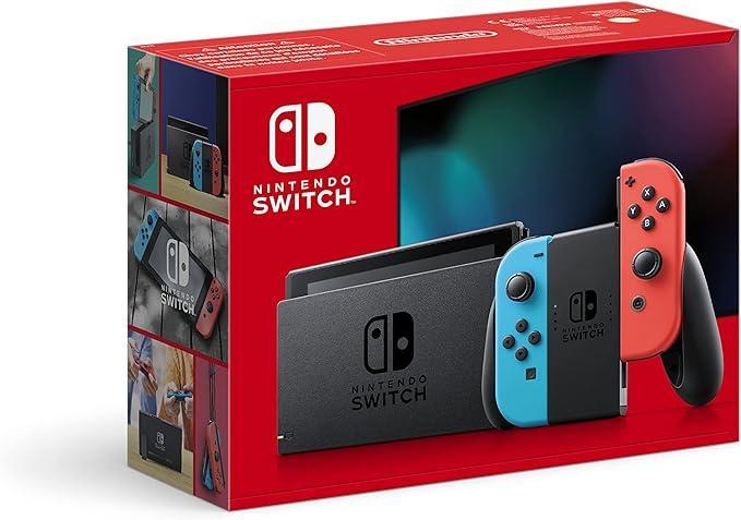 Nintendo Switch Console Set Blauw / Rood V2 in Doos (Nett..., Games en Spelcomputers, Spelcomputers | Nintendo Switch, Zo goed als nieuw