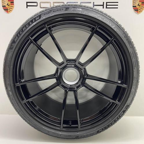 Porsche 992 GTS ORIGINELE 20/21 zwart winterset, Auto-onderdelen, Banden en Velgen, 21 inch, Winterbanden, 305 mm, Personenwagen