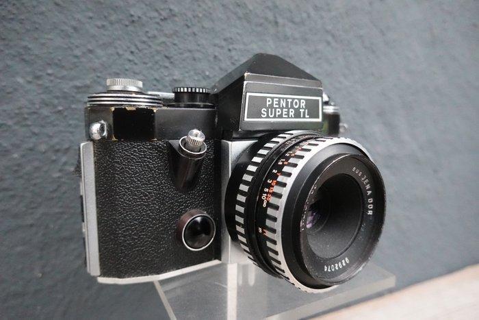 Pentacon Pentor Super TL + aus Jena DDR T 2.8/50mm | Single, Audio, Tv en Foto, Fotocamera's Analoog