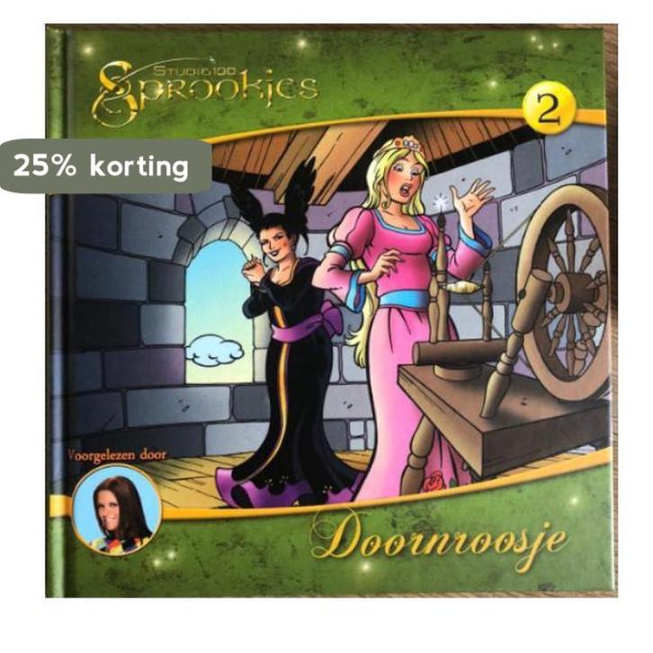 Doornroosje sprookjes luister CD met boek 20 x 20 cm, Boeken, Hobby en Vrije tijd, Zo goed als nieuw, Verzenden