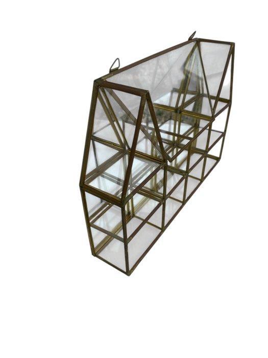 Vitrine - Laiton, Verre - Vitrine, Maison & Meubles, Maison & Meubles | Autre
