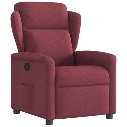 vidaXL Fauteuil verstelbaar stof wijnrood, Huis en Inrichting, Fauteuils, Nieuw, Verzenden