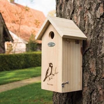 NIEUW - Vogelhuisje koolmees brandmerk
