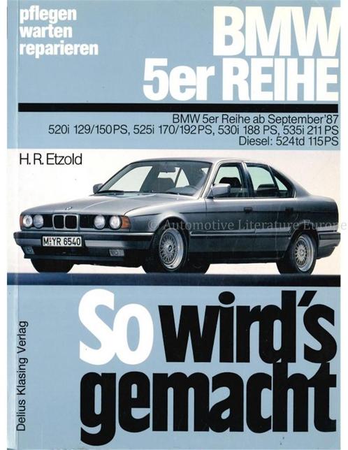 1988 - 1997 BMW 5 SERIES BENZINE | DIESEL VRAAGBAAK DUITS, Autos : Divers, Modes d'emploi & Notices d'utilisation