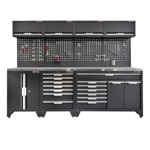 Gereedschapskasten set wandlengte 272 cm. tweedeurs kast,, Doe-het-zelf en Bouw, Werkbanken, Ophalen of Verzenden
