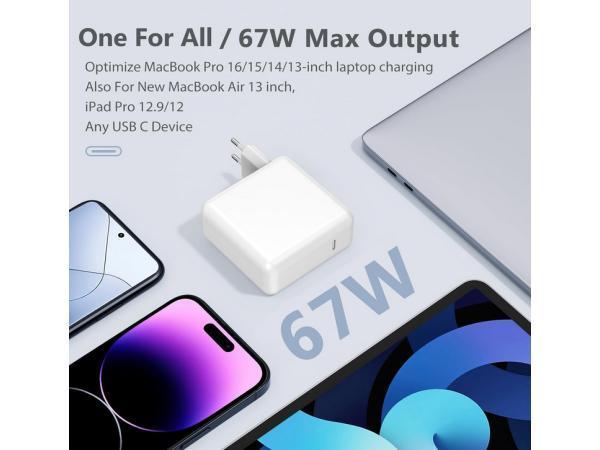 Veiling - USB C oplader, 67 W, TV, Hi-fi & Vidéo, Chargeurs