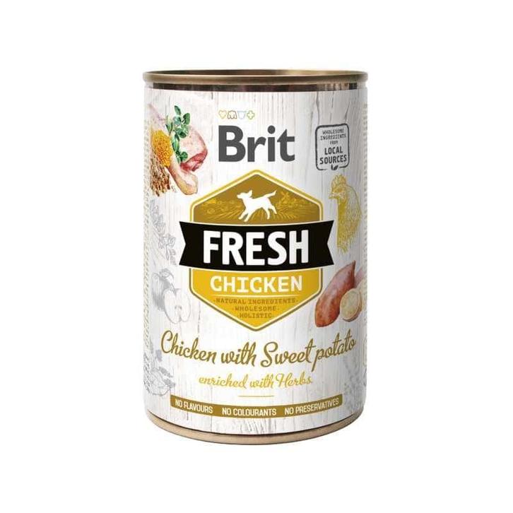 Brit fresh can – chicken and sweet potato 400g - hondenvoer, Dieren en Toebehoren, Honden-accessoires, Nieuw