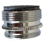 Metalen verloopring voor montage aan uitloop kraan