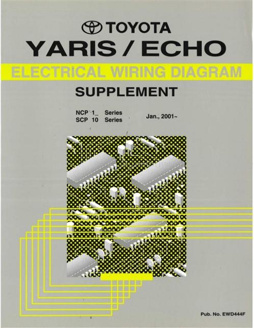 2001 TOYOTA YARIS | ECHO ELECTRISCHE SCHEMA, Autos : Divers, Modes d'emploi & Notices d'utilisation