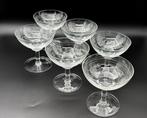 Baccarat - Service de boisson (6) - Verres à champagne -