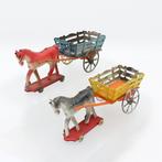 Onbekend - Jouet en étain - Paard en Wagen - Boeren kar -, Antiek en Kunst