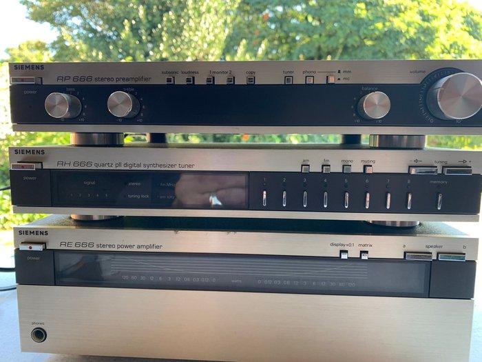 Siemens - RP 666 / RH 666 / RE 666 Ensemble hi-fi -, Audio, Tv en Foto, Radio's