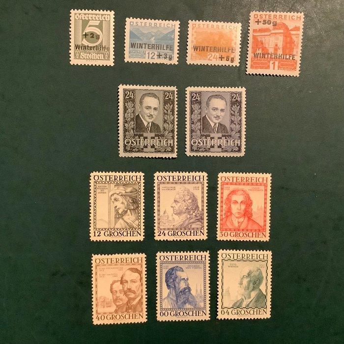 Oostenrijk 1933/1934 - Drie volledige emissies met, Postzegels en Munten, Postzegels | Europa | Oostenrijk