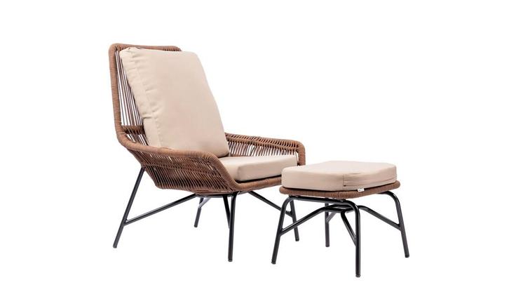 MaxxGarden Estrella Easy Loungestoel - Tuinzetel met Otto..., Tuin en Terras, Ligbedden, Nieuw, Ophalen of Verzenden