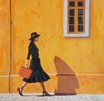 Ruggero Salvatore - Le sac à main rouge, Antiek en Kunst, Kunst | Schilderijen | Modern