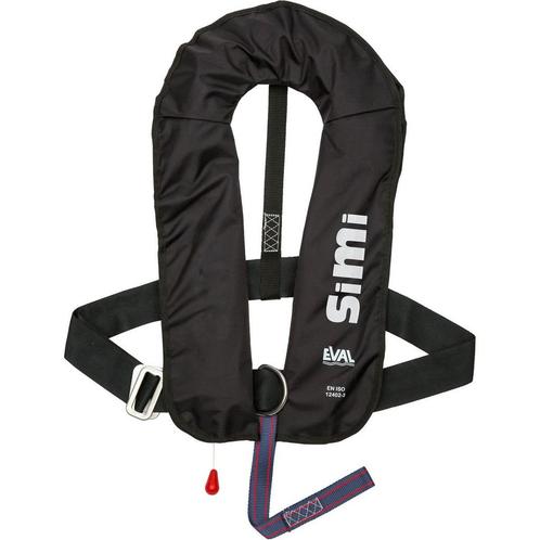 Eval Simi Opblaasbaar Reddingsvest 160N met D-Ring Zwart, Watersport en Boten, Watersportkleding, Nieuw, Ophalen of Verzenden