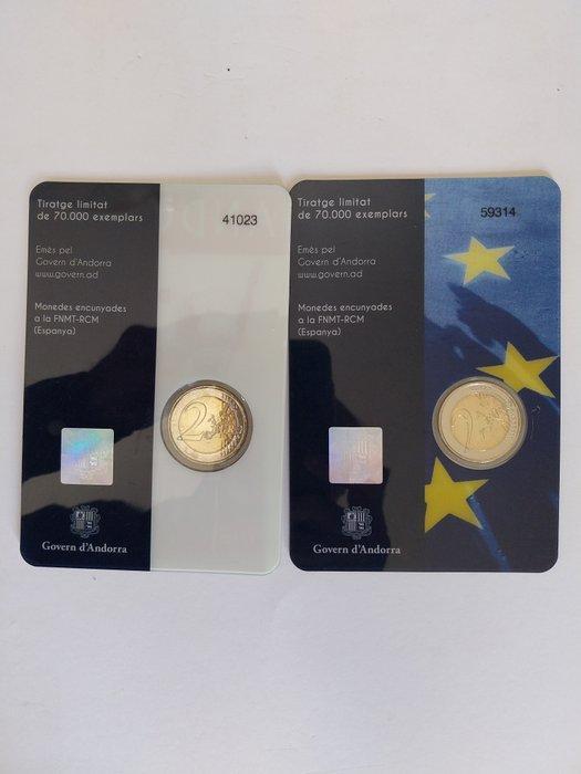 Andorra. 2 Euro 2022 Carlemany + Monetary Agreement (2, Postzegels en Munten, Munten | Europa | Euromunten