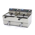 Frituurpan - 2x 16 L - 2 Manden - met Tapkraan - Refurbished, Verzenden, Nieuw in verpakking, Overige typen