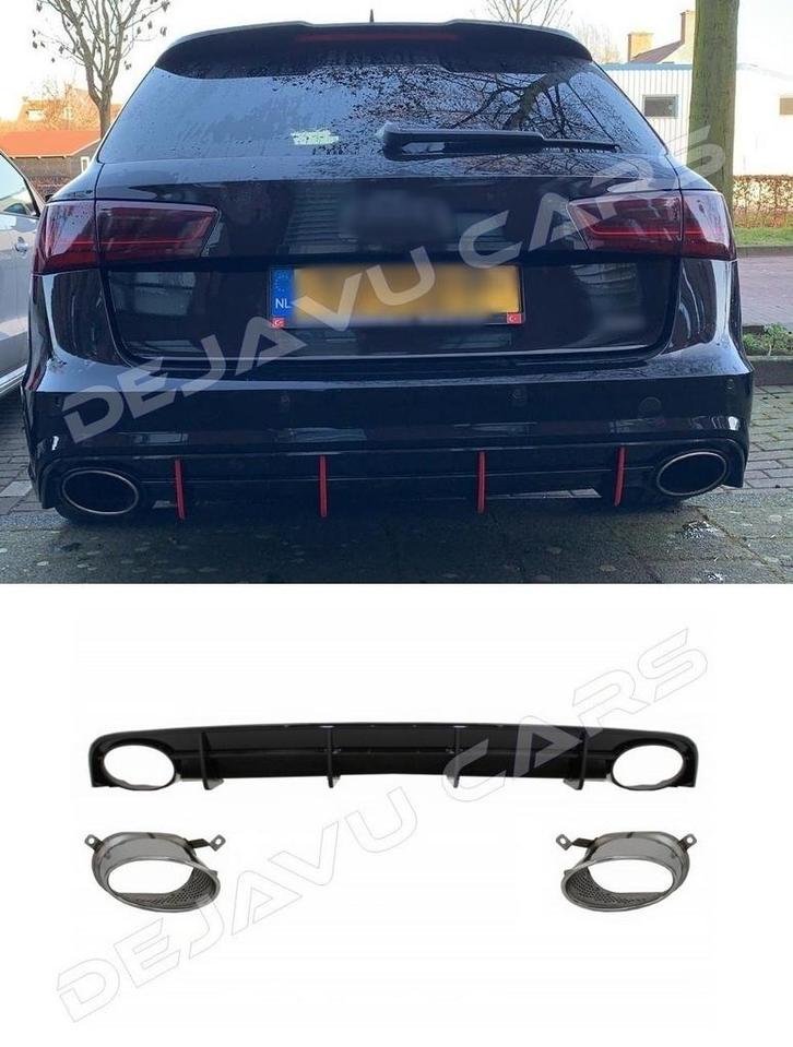 RS6 Look Diffuser voor Audi A6 C7.5 Facelift S line / S6, Auto diversen, Tuning en Styling, Ophalen of Verzenden