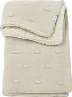 Meyco Baby Knots teddy ledikant deken - soft sand - 100x1..., Kinderen en Baby's, Verzenden, Nieuw
