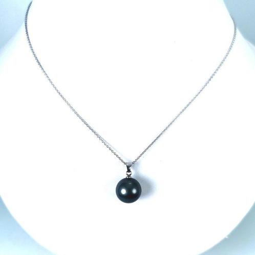 Sans Prix de Réserve - Collier Argent Perle - Tahiti rond Ø, Handtassen en Accessoires, Kettingen