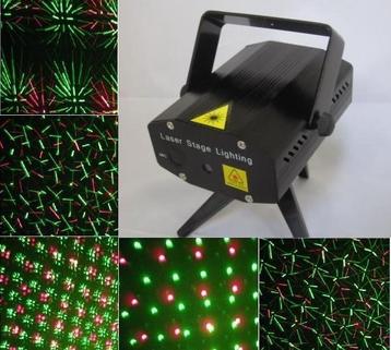 Mini laser discoverlichting lamp projector led disco *ZWART* beschikbaar voor biedingen