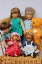 Käthe Kruse: 5 poppen en teddybeer  - Poupée - 1980-1990 -