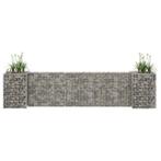 vidaXL Gabion plantenbak H-vormig 260x40x60 cm staaldraad, Tuin en Terras, Bloempotten, Verzenden, Nieuw