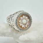 Argent - Bague - Camée incisé à la main, Handtassen en Accessoires, Antieke sieraden