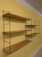 Wandrek - Metaal, Hout - Stringregal - Mid Century, Antiek en Kunst