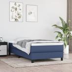 vidaXL Cadre de lit Bleu 80x200 cm Tissu, Maison & Meubles, Chambre à coucher | Lits, Neuf, Verzenden