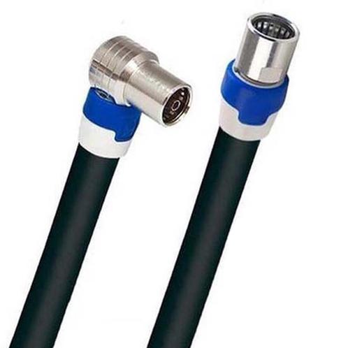 Coax kabel op de hand gemaakt – 1.5 meter – Zwart – IEC 4G, Doe-het-zelf en Bouw, Elektriciteit en Kabels, Nieuw
