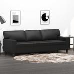 vidaXL Canapé à 3 places Noir 180 cm Similicuir