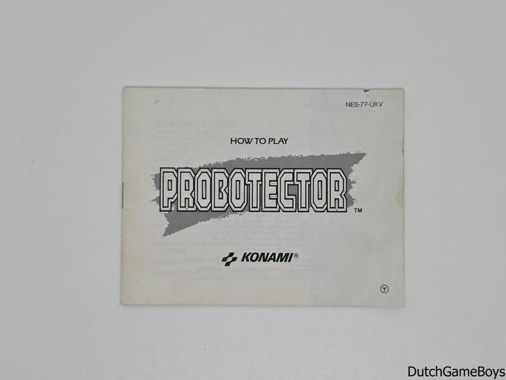 Nintendo NES - Probotector - UKV - Manual, Consoles de jeu & Jeux vidéo, Jeux | Nintendo NES, Envoi